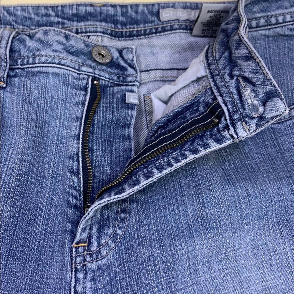 Chico's Denim Straight Leg Jeans - Picture 4 of 6